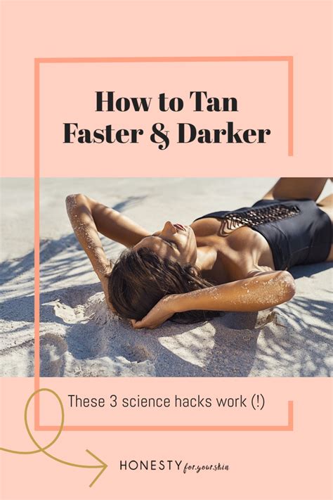 how to tan yourself fast.